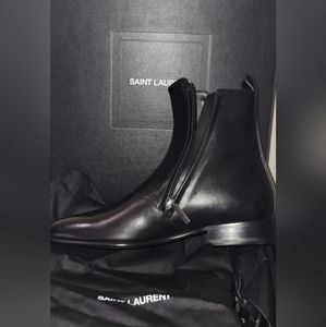 Saint Laurent Men's Eli 25 Zip Boots